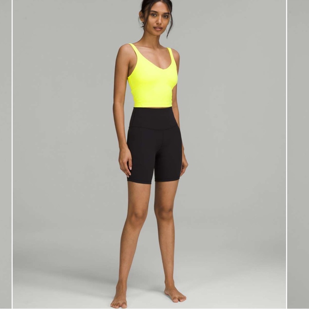 • Lululemon • Women’s Align Tank Top Electric Lemon / Yellow 4 V Neck